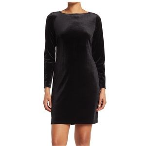 NWT! Marina Velvet Black Shift Dress size 14